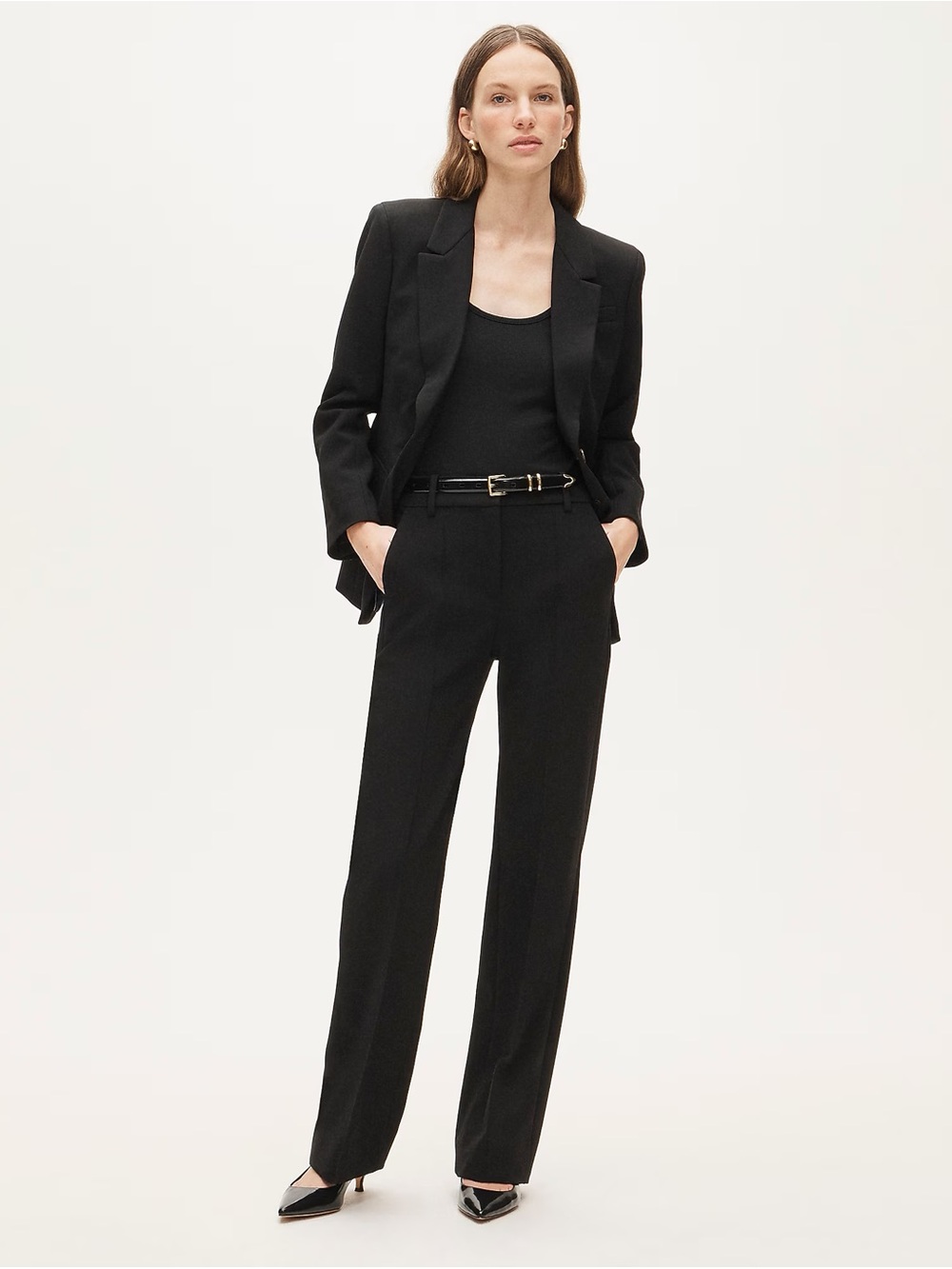 J.Crew Natalia Pants in Four-Season Stretch Black